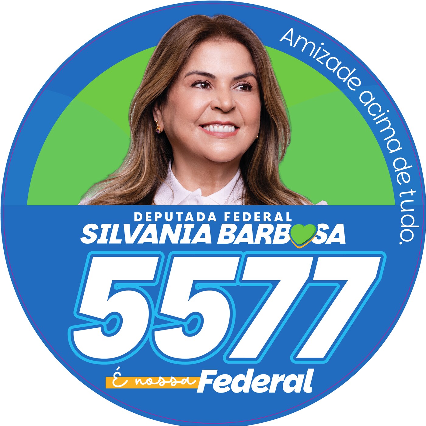 Silvania Barbosa, candidata a Deputada Federal, número 5577